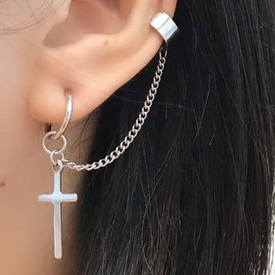 Cross clip ear bone