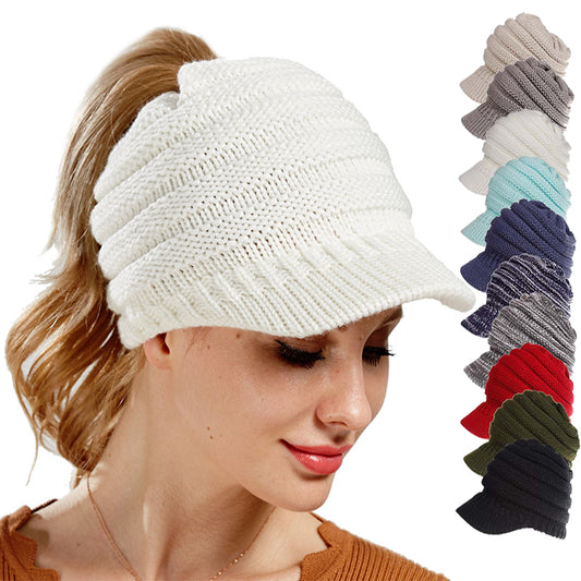 Ponytail Knit Hat